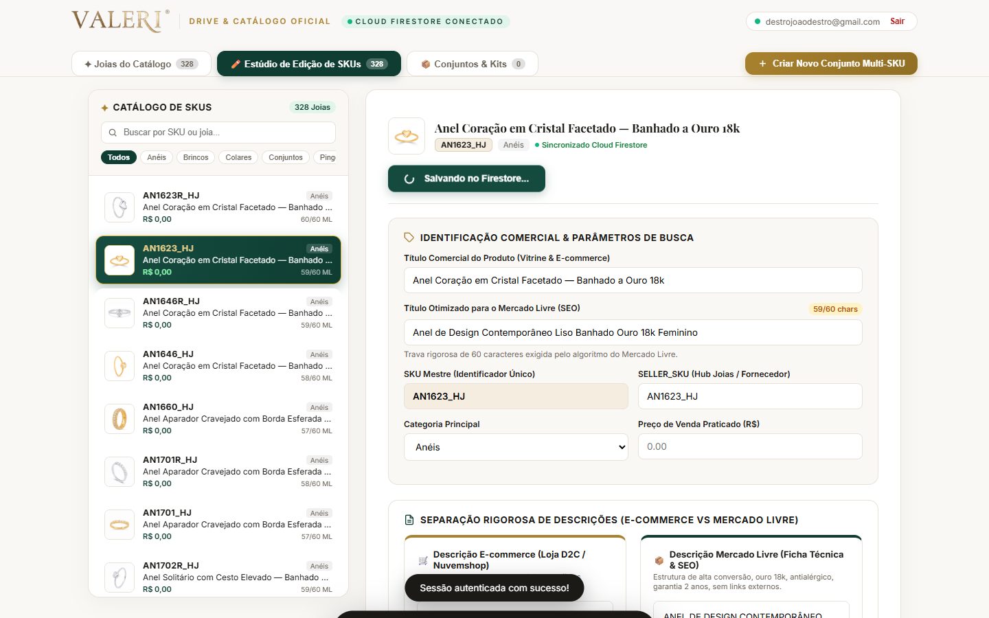 Editor de produto