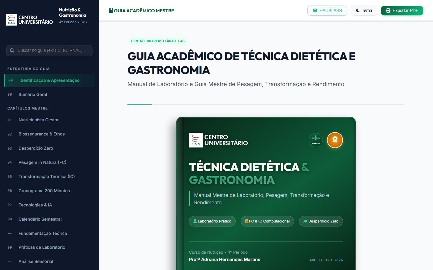 Guia FAG · técnica dietética