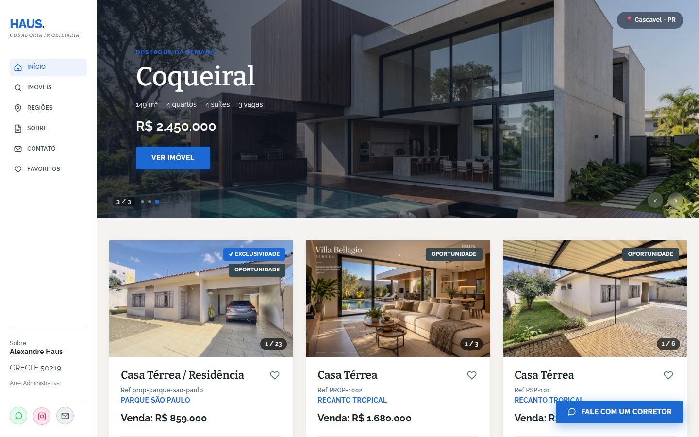 Site imobiliário